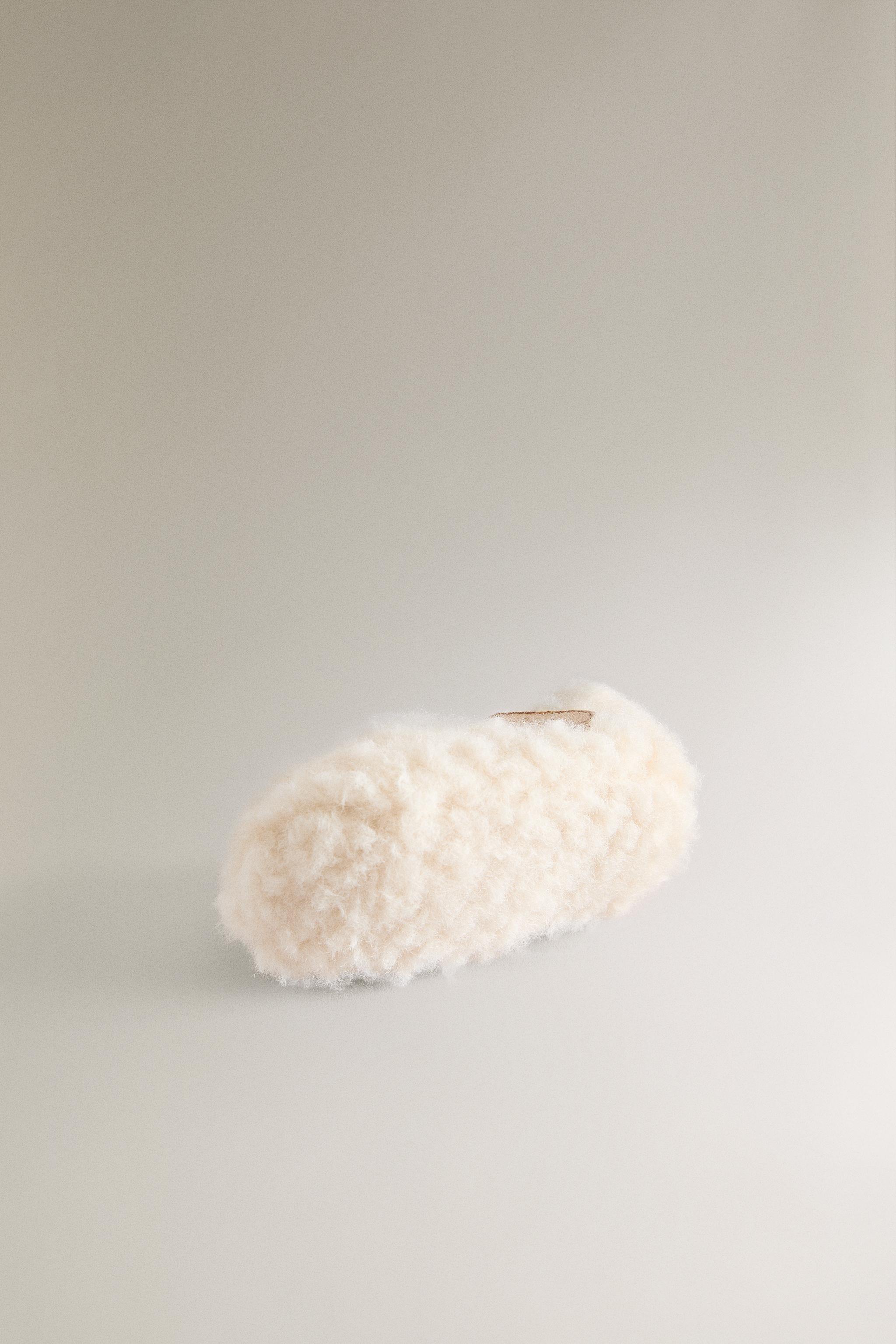 FAUX SHEARLING BALLERINA BOOTIES